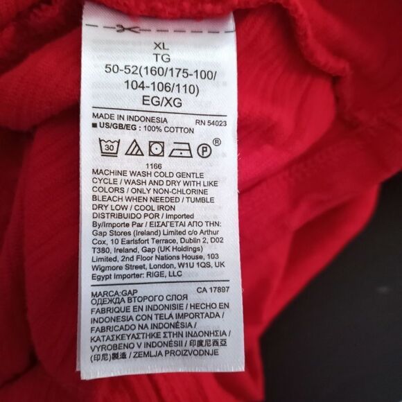 GAP RED TEE-SHIRT DRESS SZ.S/M EUC - Picture 8 of 8